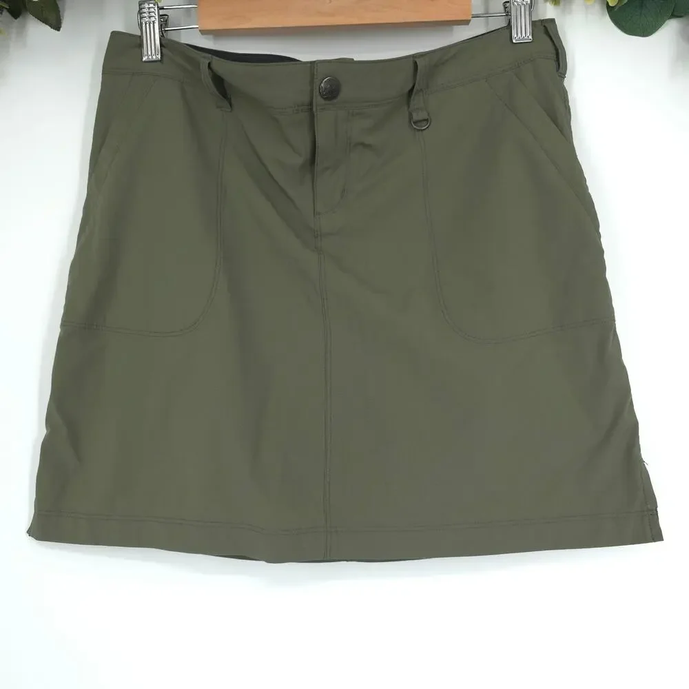 REI Northway Green Casual Walking Hiking Outdoor Skort Skirt Size 10